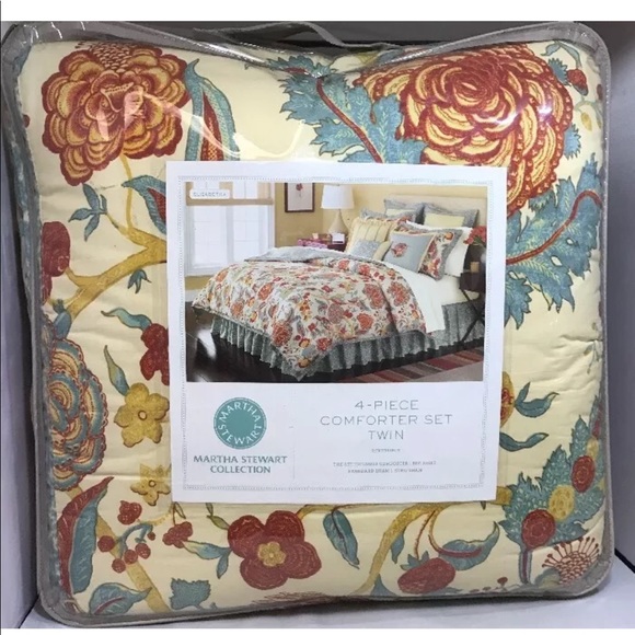 Sold⚠️Martha Stewart Collect 4pc Comforter Set Twin - Picture 3 of 4
